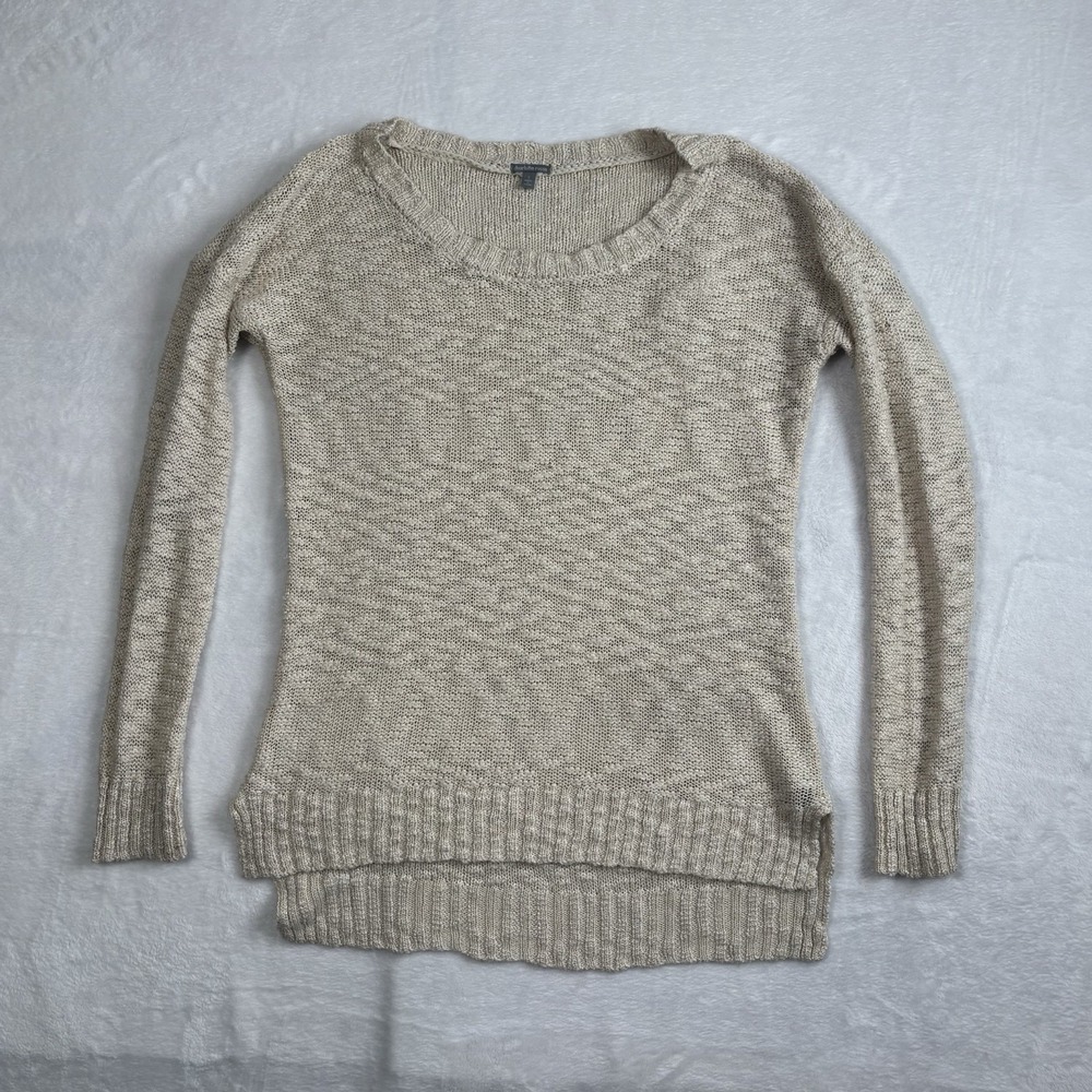 Y2K Charlotte Russe Knit Long Sleeve Beige Sweater Women's Small